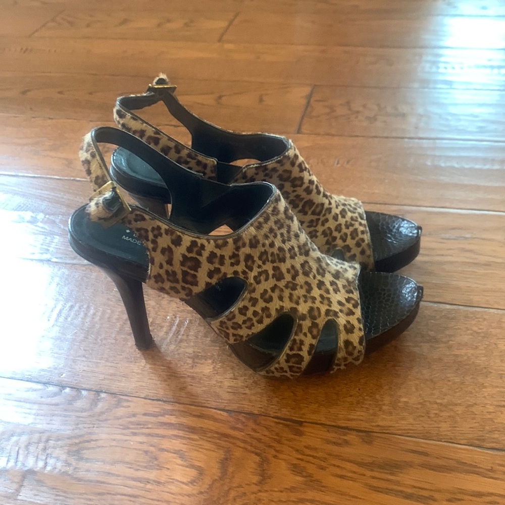 Donald J. Pliner Platform Shoes- Leopard Print